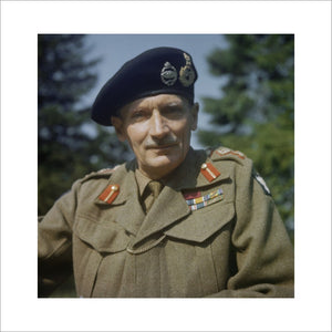 Portrait of the Commander of the Eighth Army General Sir Bernard Montgomery
