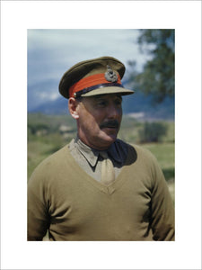Lieutenant General Sir Oliver Leese, commander of the British Eighth Army in Italy, 30 April 1944.