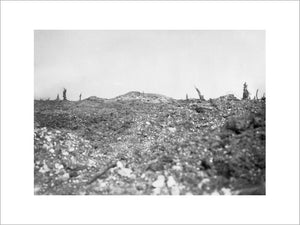 The remains of Thiepval chateau on the Somme battlefield, 28 September 1916.