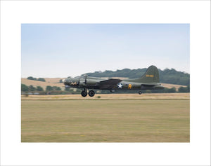 B-17 Flying Fortress G-BEDF "Sally B" during take off