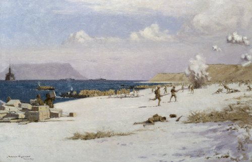 Troops Landing on C Beach, Suvla Bay, Later in the Day, 7th August 1915