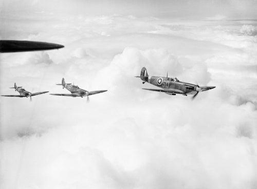 Supermarine Spitfire Mk Is of No. 501 Squadron RAF based at Colerne, Wiltshire, 23 May 1941.