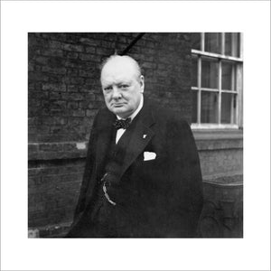 Winston Churchill outside 10 Downing Street, 21 November 1941.