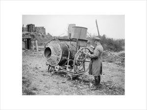 One of the portable concrete-making machines used in the construction of the Hindenburg Line, and found at Izel-les-Equerchin on its capture by the 8th Division.