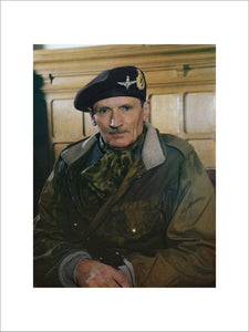 Portrait of Field Marshal Sir Bernard Montgomery on his appointment as Colonel Commandant of the Parachute Regiment, 1944.