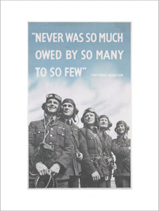 Never Was So Much Owed by So Many to So Few