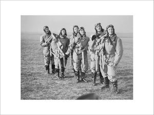 Women pilots of the Air Transport Auxiliary (ATA) in flying kit at Hatfield, 10 January 1940.