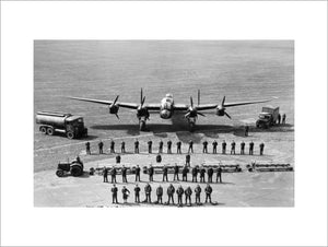 A graphic line-up of all the personnel required to keep one Avro Lancaster of RAF Bomber Command flying on operations, taken at Scampton, Lincolnshire, 11 June 1942.