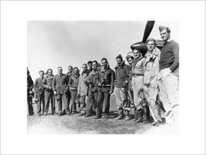 Pilots of No. 33 Squadron RAF, at Larissa, Greece
