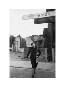 Mrs Edith Digby, an Air Raid Warden on duty in Bermondsey, London during the Second World War.