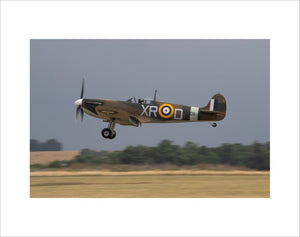 Supermarine Spitfire 1a P7308 XR-D' (G-AIST) coming in to land at the airfield after its display'