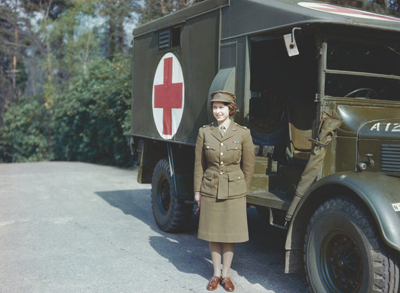 HRH Princess Elizabeth in the Auxilliary Territorial Service, April 1945