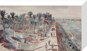 Baghdad: A View of the River Tigris and of the Camp of the Hygiene Section, an Indian Unit