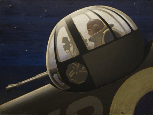An Air Gunner in Action Turret: Night