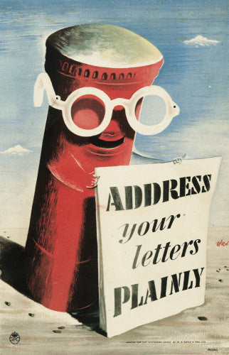 Address your Letters Plainly