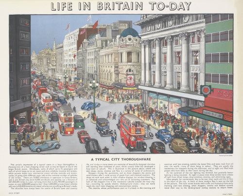 Life in Britain Today - A Typical City Thoroughfare