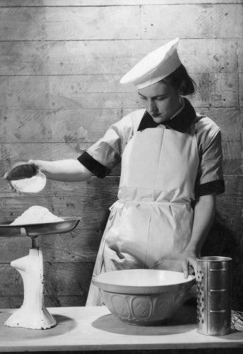 A Cecil Beaton portrait of a cook in the Women's Royal Naval Service.