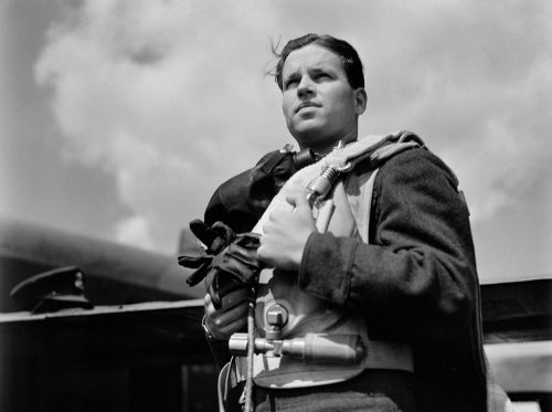 Wing Commander Guy Gibson VC, Commanding Officer of No. 617 Squadron (The Dambusters), May 1943.